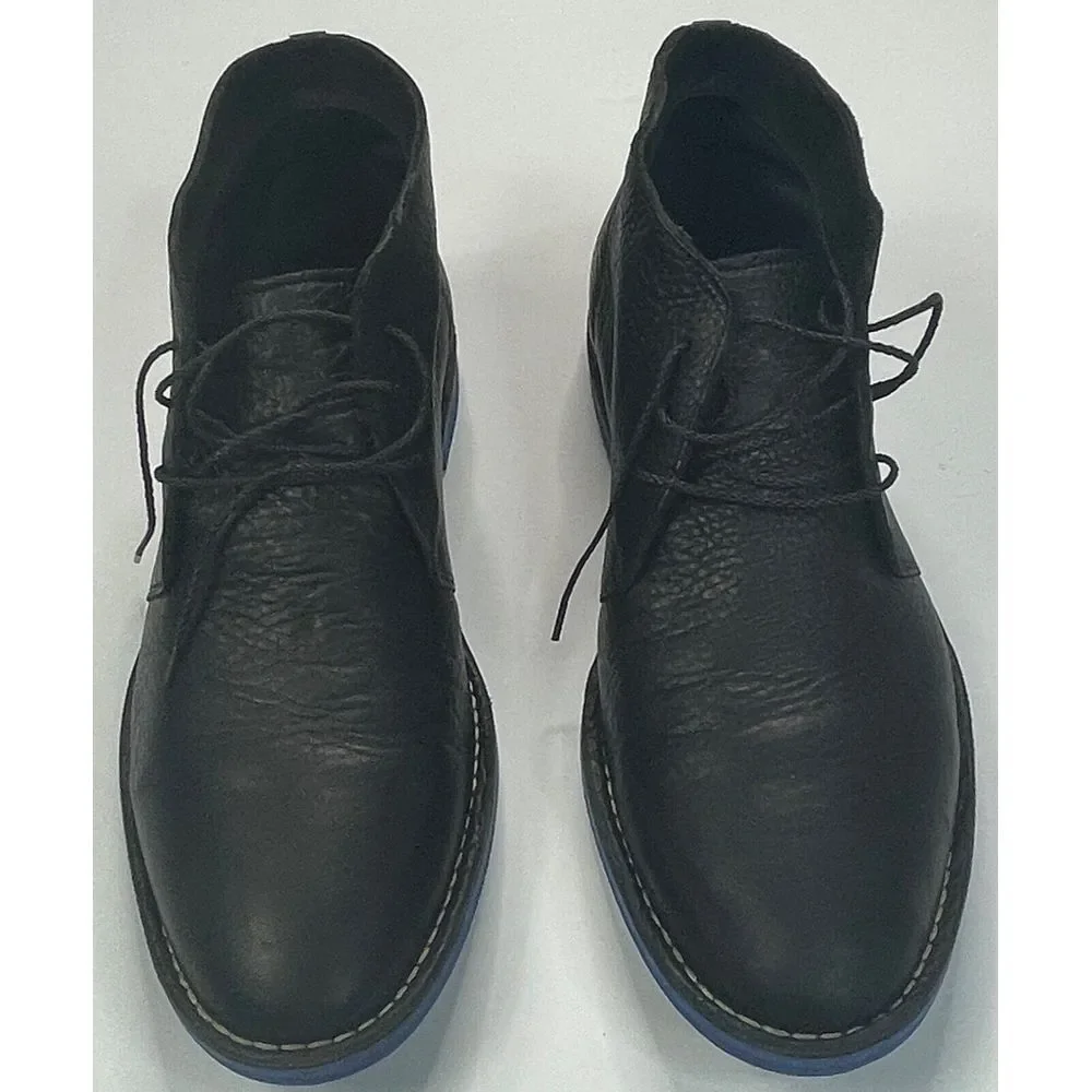 Cole Haan Paul Eva Chukka II Men s Black Tumbled‎ Blue Bottoms Size 13M